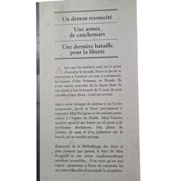 Les Désolations de l'Arpent du Diable Ransom Riggs Miss Peregrine Fantasy Poche - Picture 4 of 13